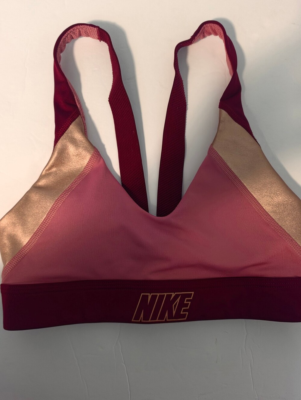 Nike Women’s Pink & Burgundy Sports Bra